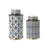 Elegant Ceramic Ginger Jars with Geometrical Design and Removable Lid-1334150256