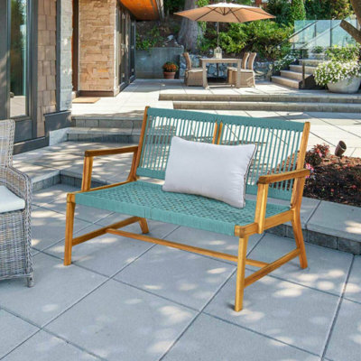 Meridan 2 Person Solid Wood Garden Bench