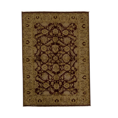 Zarbof Hand Woven Wool Oriental Area Rug