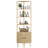 Corner Bookshelf, 5 - Tier Storage Shelf With Cabinet-893850855