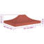 Avilla 4.3m x 2.9m Party Tent Roof-1908302972
