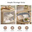 Table basse à plateau relevable 31,5 po avec compartiment de rangement dissimulé, table basse en chêne pour le salon-1059447597