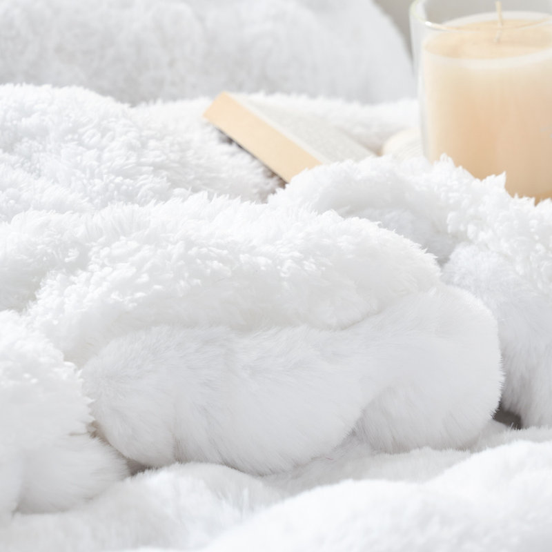 Ensemble d'édredon très grand Snowball Chunky Bunny - Coma, Édredon pour grand lit + 2 taies décoratives