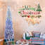 Arbre de Noël mince à flocage dégradé avec base en métal-830033669