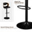 Bar Stools Set Of 2 Adjustable Barstool Faux Leather Counter Height Stool Kitchen 360 Swivel Bar Chair With Back Metal Steel Base Chair-414219962