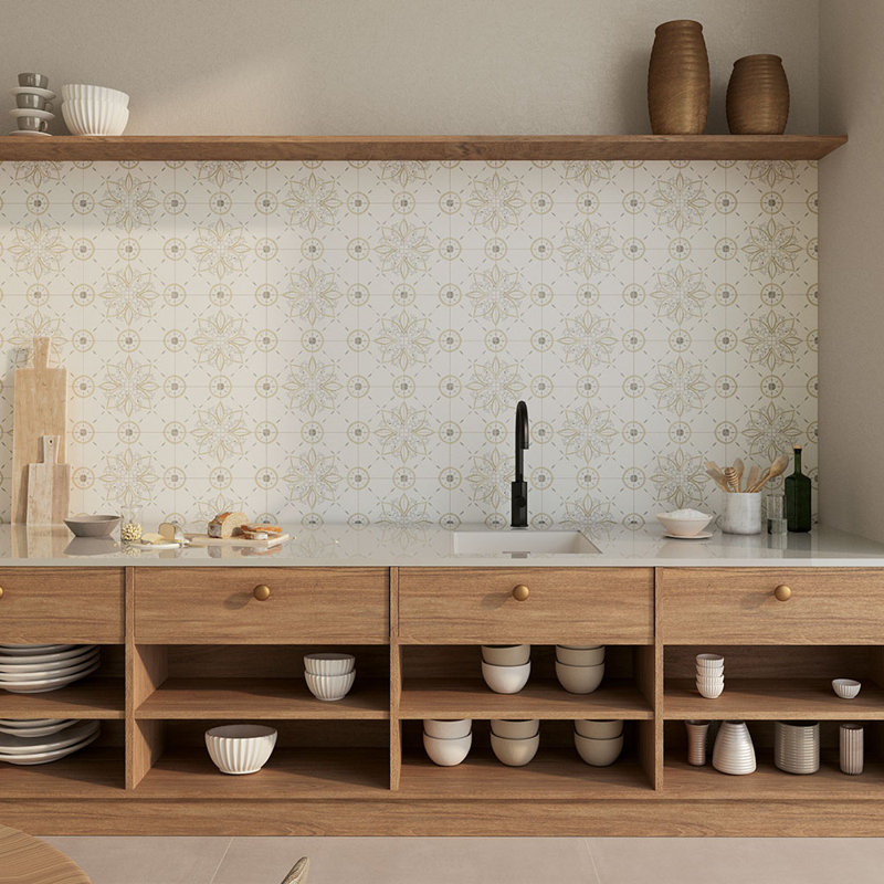 Carreau de porcelaine Santorini, Beige