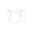 Repose-pieds revêtu de bois massif gris anthracite Geta-677851314
