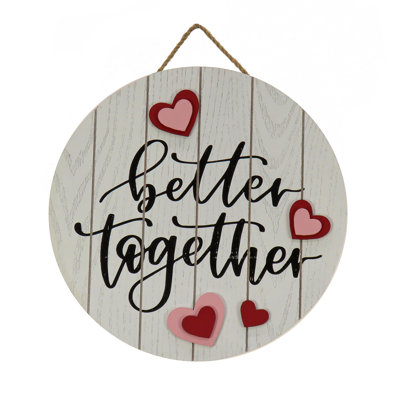 Enseigne murale 12 po «Better Together»