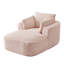 Chaise longue surdimensionnée en velours côtelé 65 po, aucun assemblage requis-126307711
