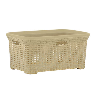 Plastic Laundry Basket with Handles