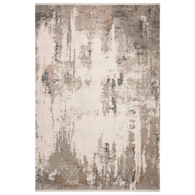 Tapis gris à motif abstrait Midsomer