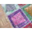 Tapis de zone en laine rouge/rose/bleu 4 pi 6 po x 6 pi 9 po one-of-kind-noué la main Hurst