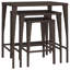 Garden Nesting Tables 3 Pcs Poly Rattan-137967736