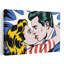 Art mural rétro romantique "Bold Comic Kiss"-942867445