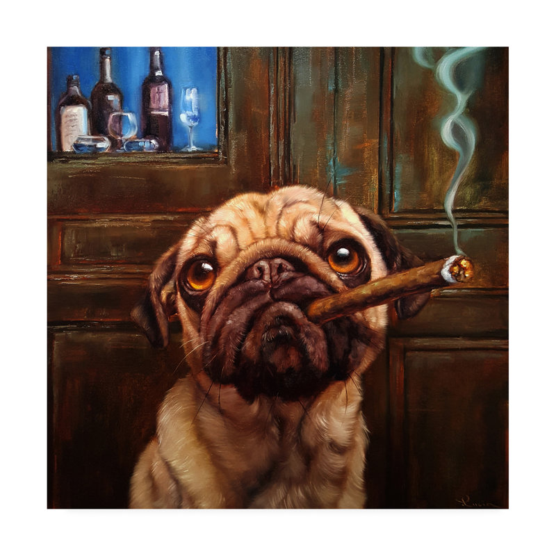 Reproduction d’art sur toile tendue « Uptown Carlin » par Lucia Heffernan, H 35 po x l 35 po x p 2 po