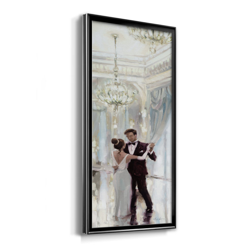 Ballroom Dancing - Peinture sur toile encadrée, H 10,5 po x l 18,5 po x P 1,5 po, Toile encadrée noire