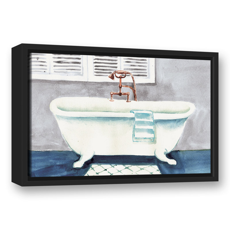 Baignoire sur pattes, H 13,75 po x l 19,75 po x P 1,75 po