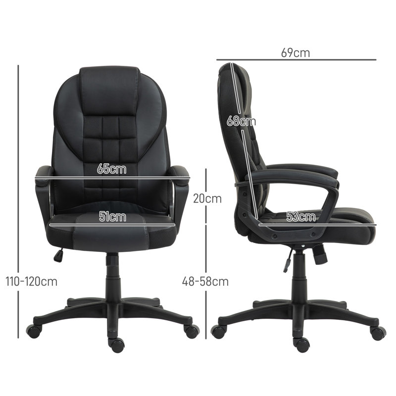 17 Stories Redell Executive Chair, Black