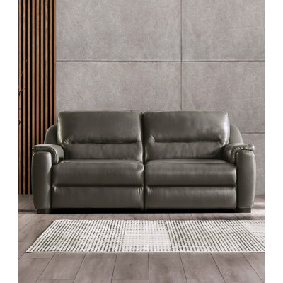Canapé électrique contemporain de 80,4 po de largeur, gris