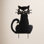 Metal Black Cat Silhouette Yard Stake