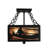 Glass Semi Flush Mount