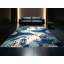 Tapis gris moelleux moelleux et éclectique moderne à motif abstrait Eich-560765144