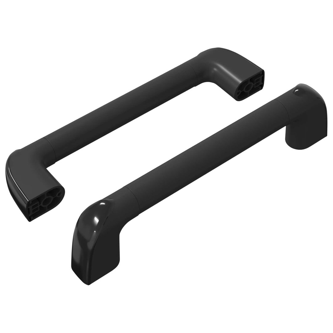 Vidaxl Handle Plain Black Aluminium And PP Furniture Cabinet Drawer Pull Door