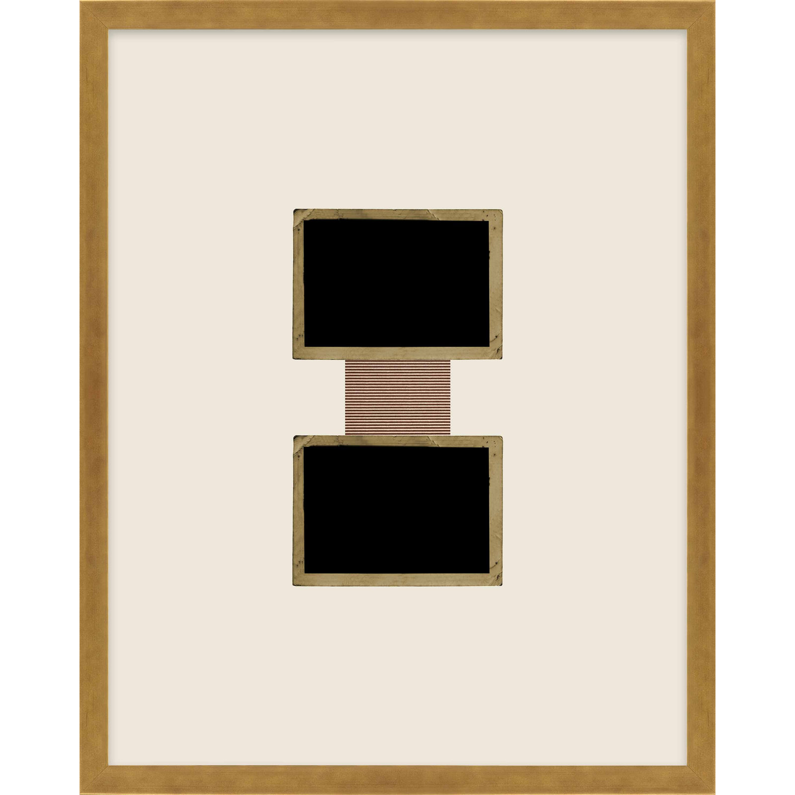 Column 1 by Eleni Psyllaki For Paradissi Digital Art, Gold Framed, 50" H x 40" W  x 1.25" D