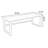Nut-brown+Black Rectangular Solid Wood+Iron desk-791858553
