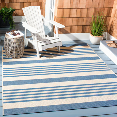 Tapis d'intérieur / extérieur à rayures Beach House Performance