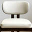 Chaise d'appoint blanche à dossier bas (ensemble de 2)