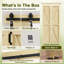 Porte de grange pliante K / Plank 84 po H 84 po-110651668-110651672-132292645
