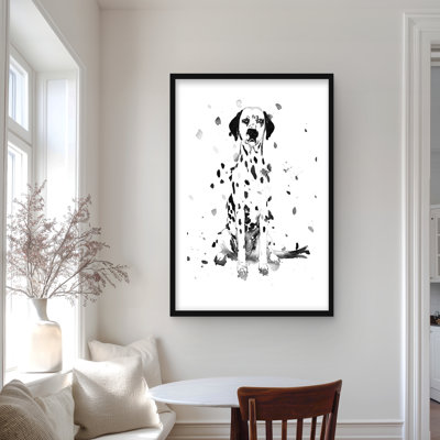 Dalmatian Dog Art Print | Framed Matted Kids Home Decor