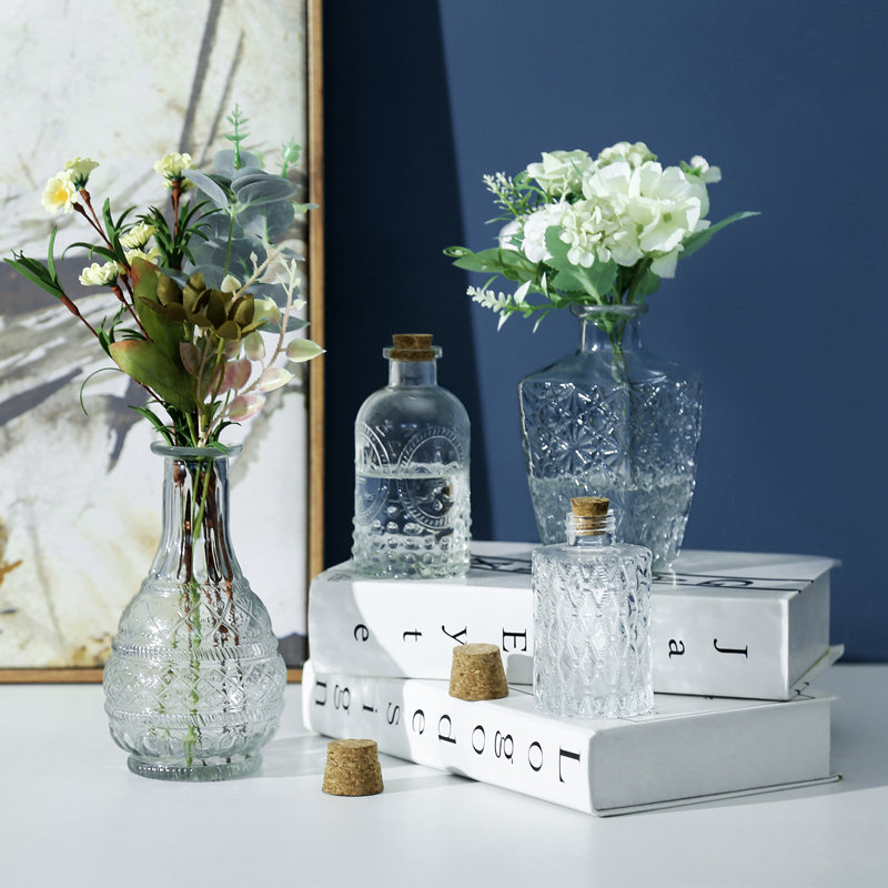 Glass Decorative Bottle, Clear