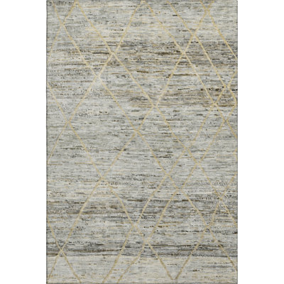 Premium Machine Washable Honig AMF1658 Diamonds Rug
