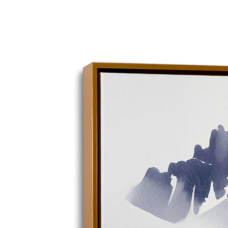 Impression sur toile Moonlit Mountain Majesty , Cadre flottant or poli, H 24,75 po x l 36,75 po x P 1,75 po