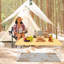 Table pliante portative robuste, table de camping d'extérieur avec capacité de charge de 135 kg avec surface résistante aux taches et pieds en acier, table d'appoint pliable sans assemblage-472026126