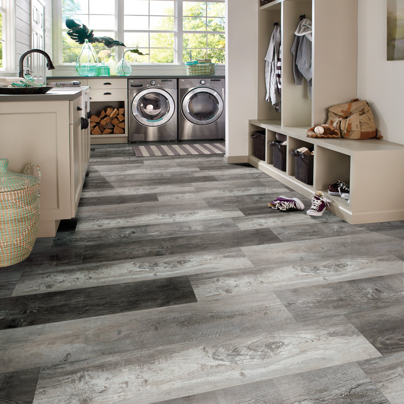 Parkland Bolton 7 in. x 48 in. 5mm 12mil Waterproof Rigid Core Luxury Vinyl Plank Flooring, Bolton, 12 MIL