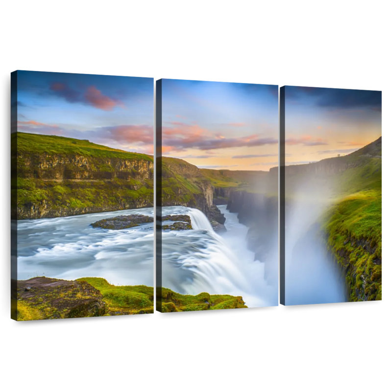 Cascade Alvord Gullfoss, H 28 po x l 45 po