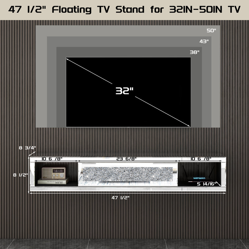 Amla Floating Wall Mounted TV Stand