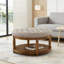 Table basse rembourrée rembourrée en lin-499590323-499590330
