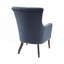 Chaise rembourrée en polyester avec 4 pieds
