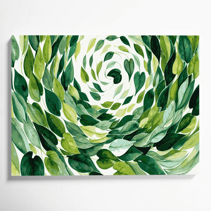 Art mural sur toile Botanical Peperomia, H 8 po x l 10 po