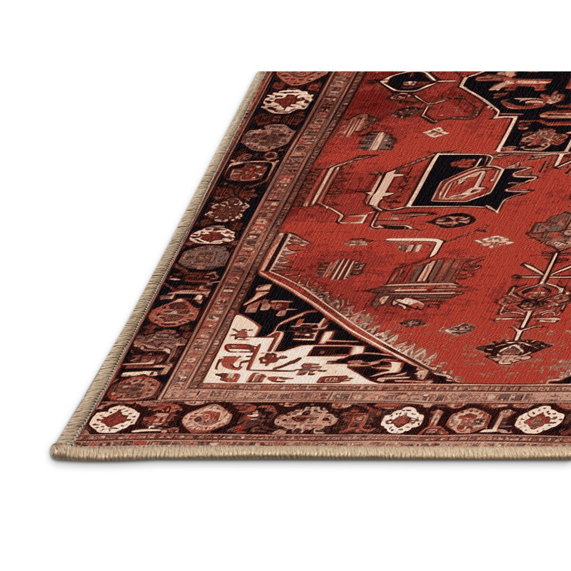 Tapis brun lavable à la machine, Tapis de couloir 2 pi x 5 pi