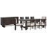 Makaylee Trestle Dining Table With 6 Side Chairs 2 Upholstered Side Chairs And Buffet