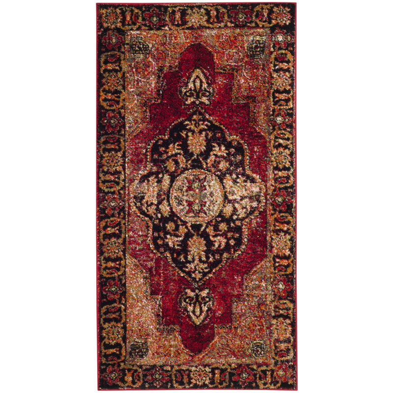 Wilber Oriental Area Rug, Rectangle 69 x 122cm