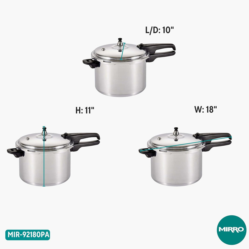 Mirro Aluminum Pressure Cooker, 8 Quart