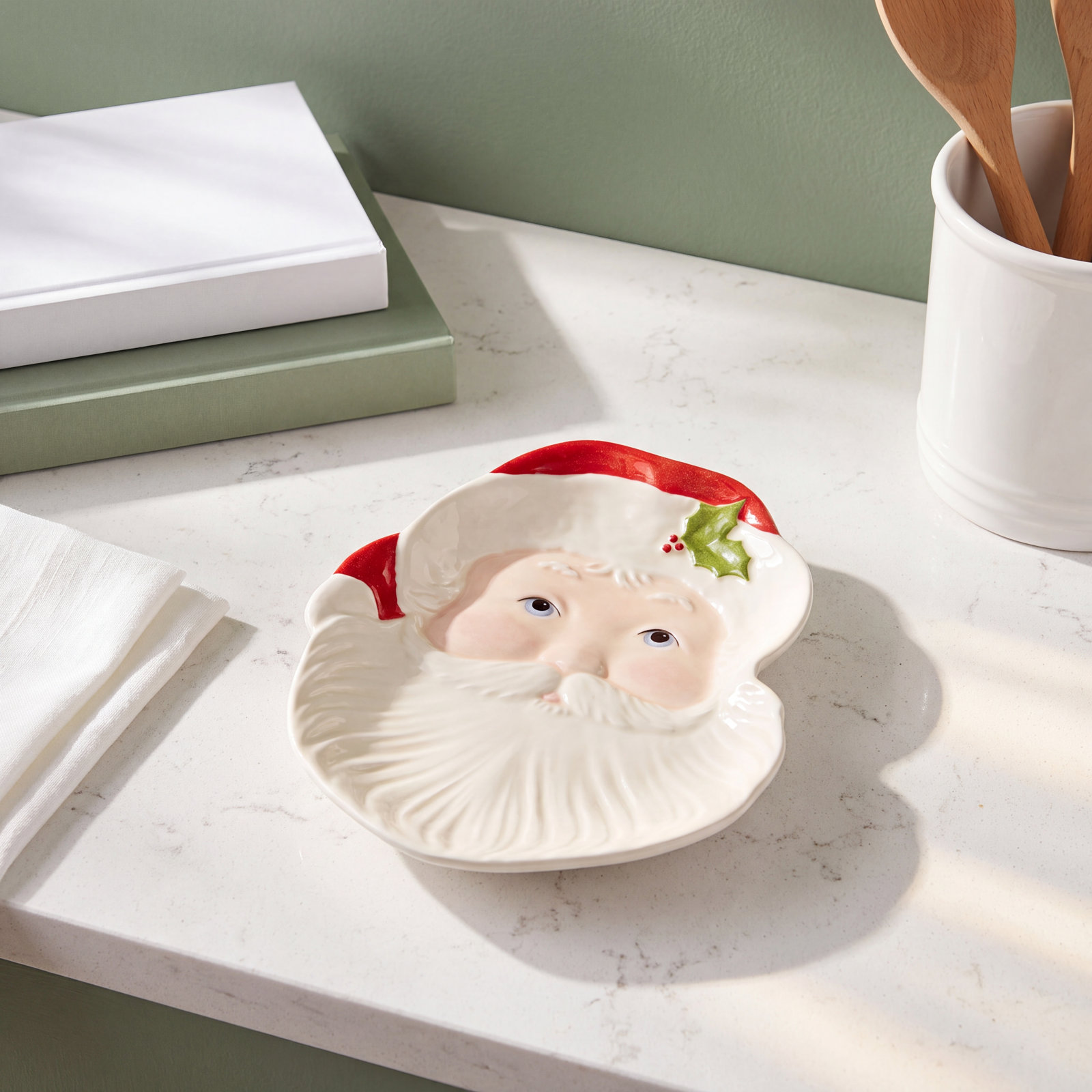 Holiday Santa Spoon Rest