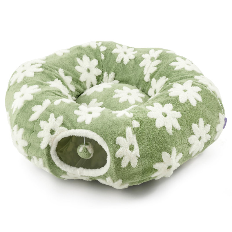Lit pour animal de compagnie Lesure Cozy, Standard (L 33,5 po x l 33,5 po), Green 