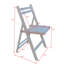 Chaise de patio pliante en peuplier